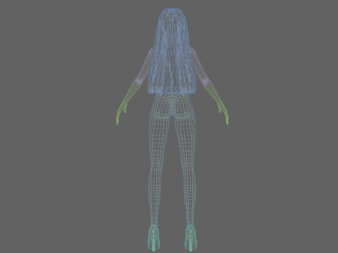 Cute business girl V29185 Modelo 3D