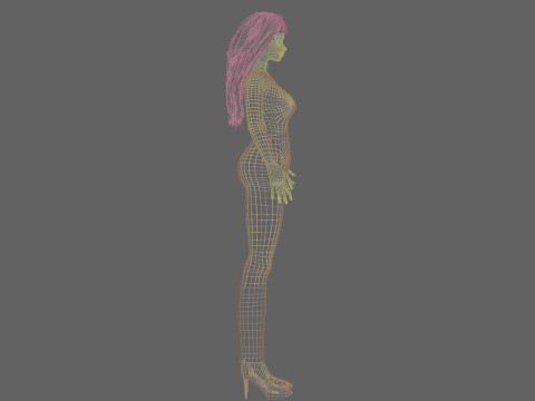 Cute cool girl V34624 3D Model