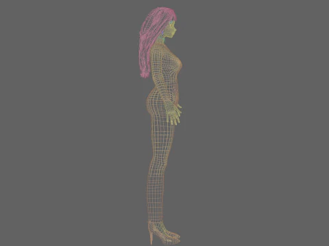 Cute cool girl V34624 3D Model