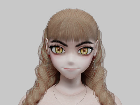 Cute Standard girl V31871 3D Model