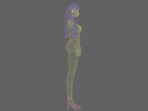 Cute Standard girl V31871 3D Model