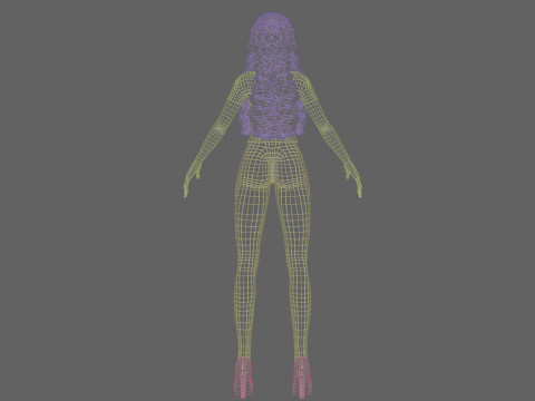 Cute Standard girl V31871 3D Model