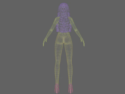 Cute Standard girl V31871 3D Model