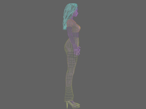 Cute stylized girl V33921 3Dモデル