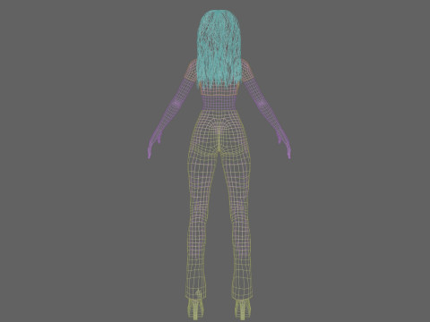 Cute stylized girl V33921 3Dモデル