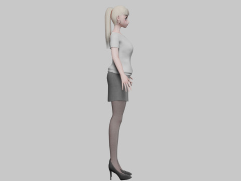 Cute Young girl V23078 3Dモデル