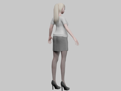 Cute Young girl V23078 3Dモデル