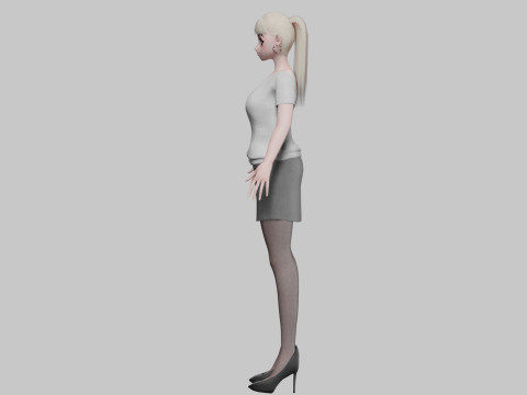 Cute Young girl V23078 3Dモデル