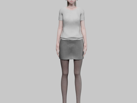 Cute Young girl V23078 3Dモデル