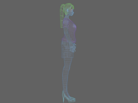 Cute Young girl V23078 3Dモデル
