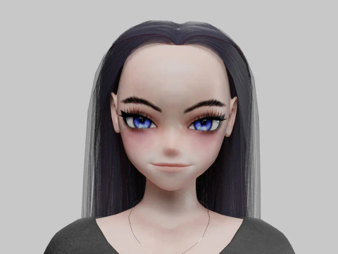 Standard Basic girl V27524 3D Model