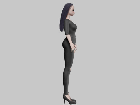 Standard Basic girl V27524 3D Model