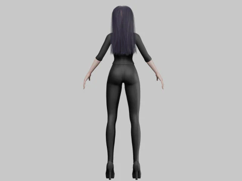 Standard Basic girl V27524 3D Model
