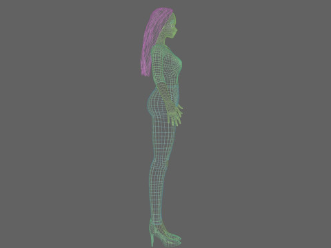 Standard Basic girl V27524 3D Model