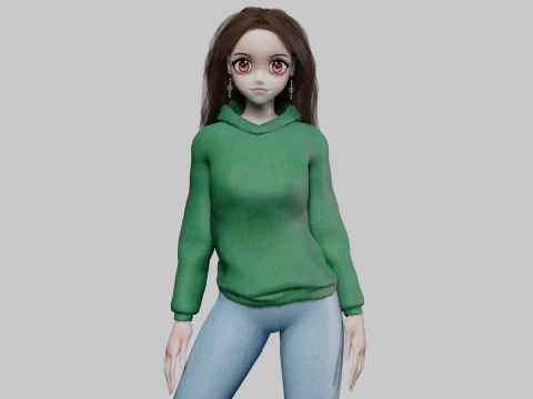 Dulce linda chica V35734 Modelo 3D
