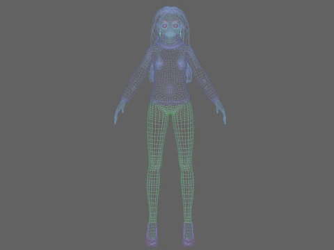 Sweet cute girl V35734 3D Model