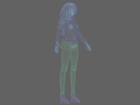 Sweet cute girl V35734 3D Model