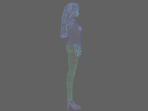 Sweet cute girl V35734 3D Model