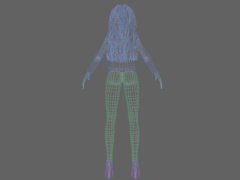 Sweet cute girl V35734 3D Model