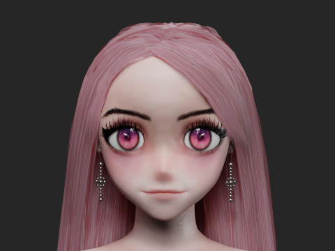 Anime Beautiful girl V31788 3Dモデル