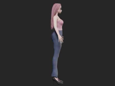 Anime Beautiful girl V31788 3Dモデル
