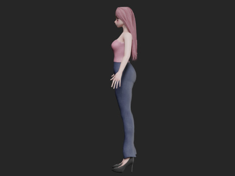 Anime Beautiful girl V31788 3Dモデル