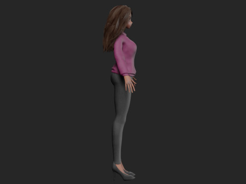 Anime Cartoon girl V33942 3D Modell