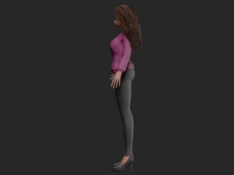 Anime Cartoon girl V33942 3D Modell