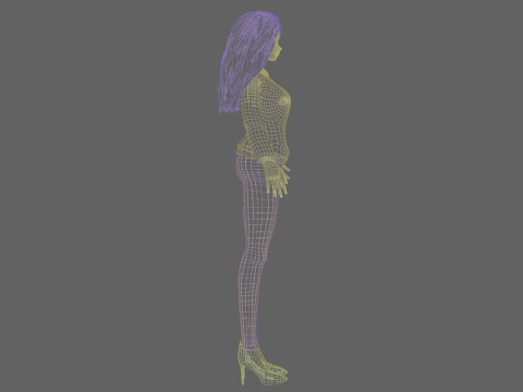 Anime Cartoon girl V33942 3D Modell