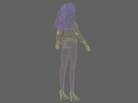 Anime Cartoon girl V33942 3D Modell