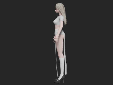 Anime classic girl V32546 3Dモデル