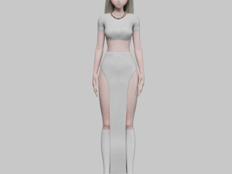 Anime classic girl V32546 3Dモデル