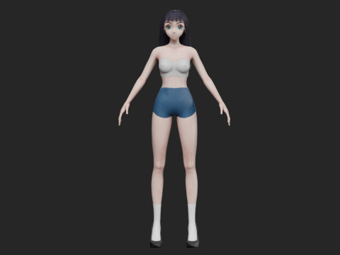 Anime Young girl V30320 3D 모델