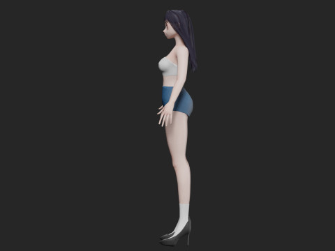 Anime Young girl V30320 3D 모델