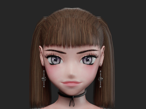 Basic Beautiful girl V22792 Model 3D
