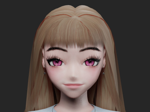 Basic classic girl V28987 Model 3D