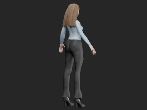 Basic classic girl V28987 Model 3D