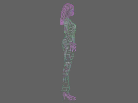 Basic classic girl V28987 Model 3D