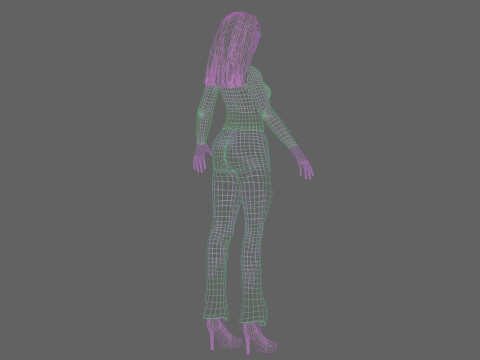 Basic classic girl V28987 Model 3D