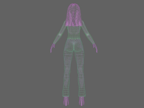 Basic classic girl V28987 Model 3D