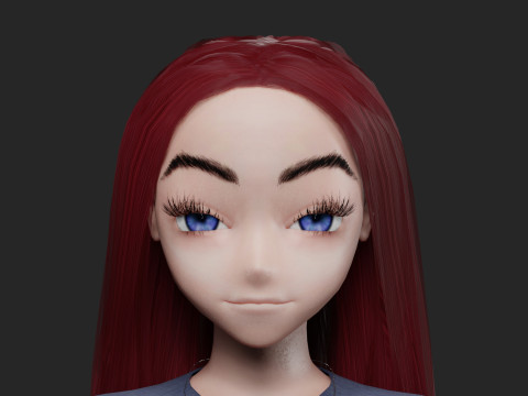 Basic Standard girl V29925 3D Model