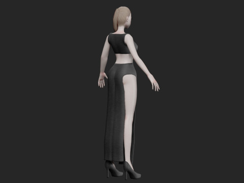 Beautiful Basic girl V20086 Modèle 3D