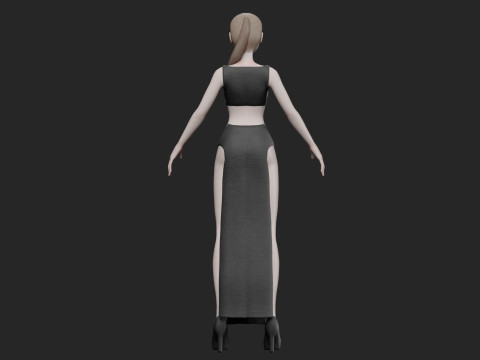 Beautiful Basic girl V20086 Modèle 3D