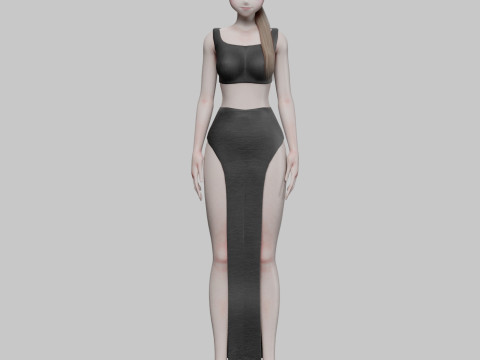 Beautiful Basic girl V20086 Modèle 3D