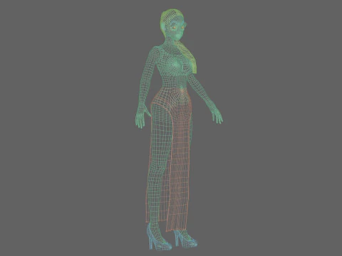 Beautiful Basic girl V20086 3D Model