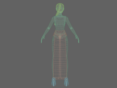 Beautiful Basic girl V20086 Modèle 3D