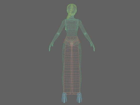 Beautiful Basic girl V20086 3D Model