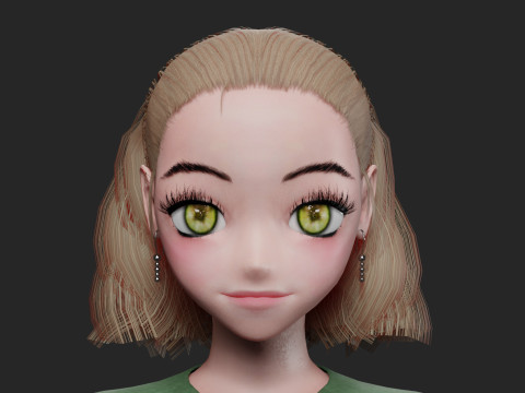 Beautiful cute girl V23528 Model 3D