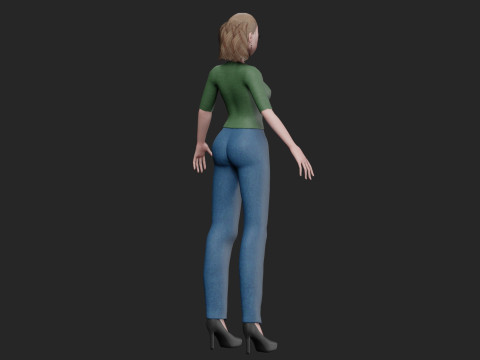 Beautiful cute girl V23528 Model 3D