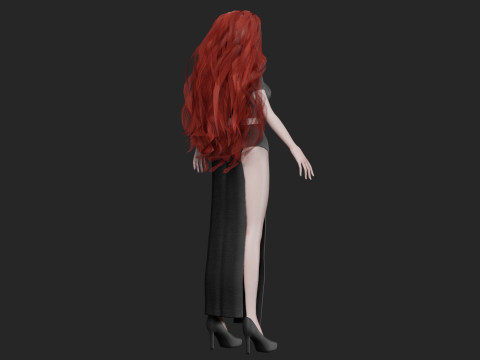 Classic anime girl V36507 Modelo 3D